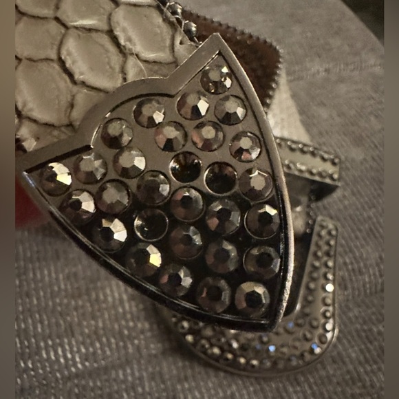 Rhinestones western belt gray size‎ medium main image 6